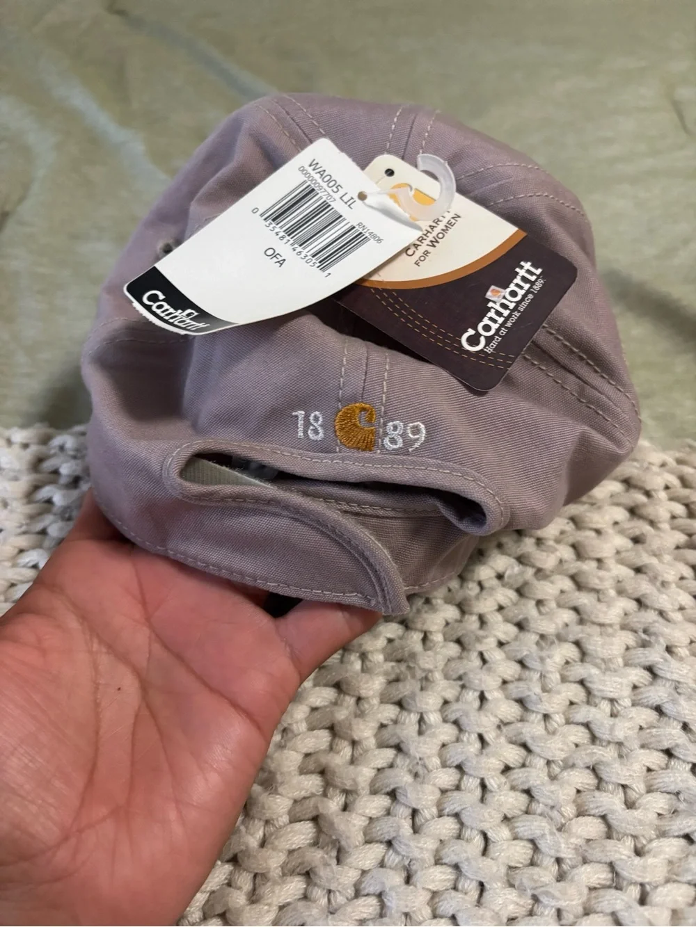 Carhartt Lilac Canvas Women's Cap with Logo Patch